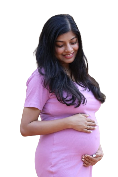 Pregnant woman participating in fitness class at Aura - Transformative Pregnancy Fitness